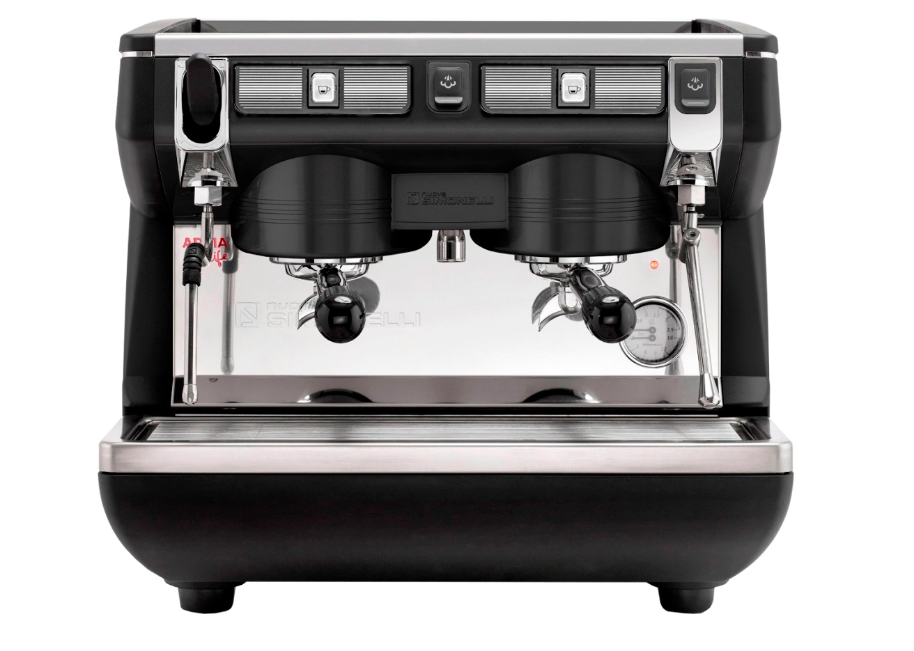 Кофемашина APPIA COMPACT 2GR S/ черный+экономайзер+высокая группа 1Ф 167633
