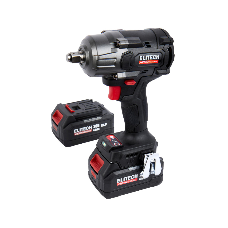 Гайковерт ударный аккумуляторный Elitech HD CW 2009SL (1/2", 850Нм, 2х4,0А/ч) E2201.059.02
